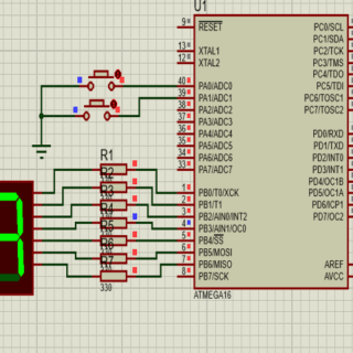 نمایش حروف روی سون سگمنت با استفاده از کدویژن و پروتئوس